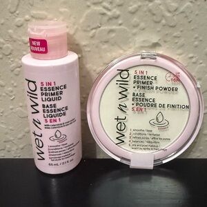 Wet N Wild 5 n1 Essence Primer & Finish Powder Set, NEW